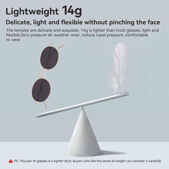 Oval Sunglasses Women Vintage Metal Frame Retro Eyeglasses UV400 Protection - Picture 4 of 6